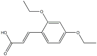 (E)-3-(2,4-diethoxyphenyl)acrylic acid Struktur