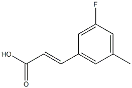 (E)-3-(3-fluoro-5-methylphenyl)acrylic acid Struktur