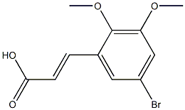 (E)-3-(5-bromo-2,3-dimethoxyphenyl)acrylic acid Struktur