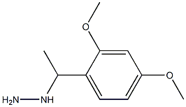 1-(1-(2,4-dimethoxyphenyl)ethyl)hydrazine Struktur