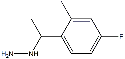 1-(1-(4-fluoro-2-methylphenyl)ethyl)hydrazine Struktur