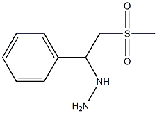 1-(2-(methylsulfonyl)-1-phenylethyl)hydrazine Struktur