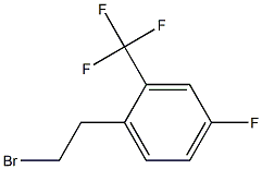 1-(2-bromoethyl)-4-fluoro-2-(trifluoromethyl)benzene Struktur