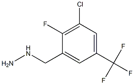 1-(3-chloro-2-fluoro-5-(trifluoromethyl)benzyl)hydrazine Struktur