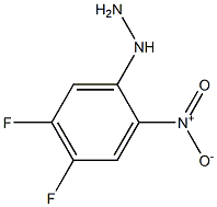 1-(4,5-difluoro-2-nitrophenyl)hydrazine Struktur