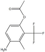 1-(4-Amino-3-methyl-2-trifluoromethyl-phenyl)-acetic acid Struktur