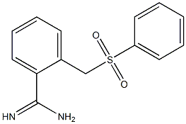 2-((phenylsulfonyl)methyl)benzamidine Struktur