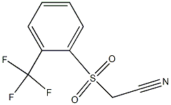 2-(2-(trifluoromethyl)phenylsulfonyl)acetonitrile Struktur