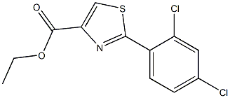 2-(2,4-DICHLOROPHENYL)THIAZOLE-4-CARBOXYLIC ACID ETHYL ESTER Struktur