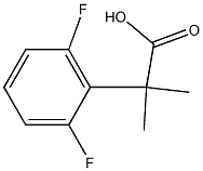 2-(2,6-difluorophenyl)-2-methylpropanoic acid Struktur