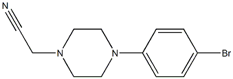 2-(4-(4-bromophenyl)piperazin-1-yl)acetonitrile Struktur