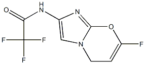 2,2,2-trifluoro-N-(7-fluoroH-imidazo[1,2-a]pyridin-2-yl)acetamide Struktur