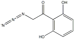 2-azido-1-(2,6-dihydroxyphenyl)ethanone Struktur