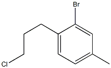 2-bromo-1-(3-chloropropyl)-4-methylbenzene Struktur