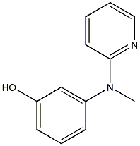 3-((pyridin-2-yl)methylamino)phenol Struktur