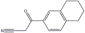 3-(1,2,3,4-tetrahydronaphthalen-7-yl)-3-oxopropanenitrile Struktur