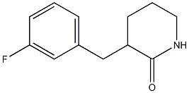 3-(3-fluorobenzyl)piperidin-2-one Struktur