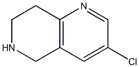 3-chloro-5,6,7,8-tetrahydro-[1,6]naphthyridine Struktur