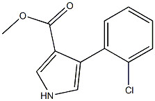 4-(2-CHLOROPHENYL)-1H-PYRROLE-3-CARBOXYLIC ACID METHYL ESTER Struktur