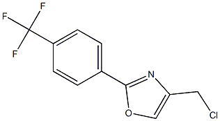 4-(chloromethyl)-2-(4-(trifluoromethyl)phenyl)oxazole Struktur