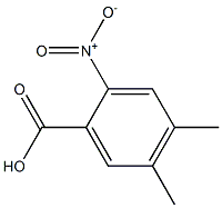 4,5-dimethyl-2-nitrobenzoic acid Struktur