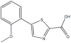 5-(2-methoxyphenyl)thiazole-2-carboxylic acid Struktur