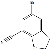 5-bromo-2,3-dihydrobenzofuran-7-carbonitrile Struktur