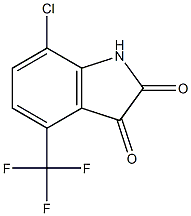 7-CHLORO-4-(TRIFLUOROMETHYL)-1H-INDOLE-2,3-DIONE Struktur