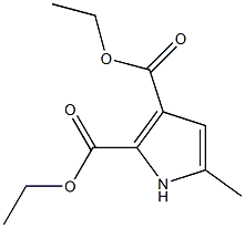 diethyl 5-methyl-1H-pyrrole-2,3-dicarboxylate Struktur