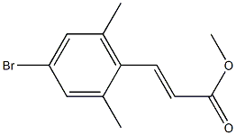 methyl 3-(4-bromo-2,6-dimethylphenyl)acrylate Struktur