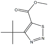 methyl 4-tert-butyl-1,2,3-thiadiazole-5-carboxylate Struktur