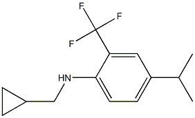 N-(cyclopropylmethyl)-2-(trifluoromethyl)-4-isopropylbenzenamine Struktur