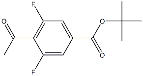 tert-butyl 4-acetyl-3,5-difluorobenzoate Struktur