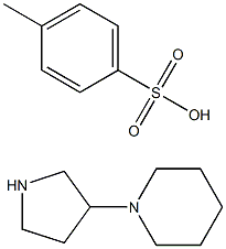 1-(pyrrolidin-3-yl)piperidine 4-methylbenzenesulfonate Struktur