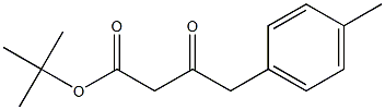 3-Oxo-4-p-tolyl-butyric acid tert-butyl ester Struktur