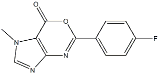 5-(4-fluorophenyl)-1-methylimidazo[4,5-d][1,3]oxazin-7(1H)-one Struktur