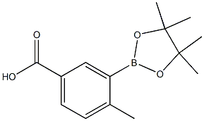 4-Methyl-3-(4,4,5,5-tetramethyl-1,3,2-dioxaborolan-2-yl)benzoic acid Struktur