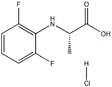 L-2,6-difluorophenyl-alanine hydrochloride Struktur