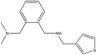 ({2-[(dimethylamino)methyl]phenyl}methyl)(thiophen-3-ylmethyl)amine Struktur