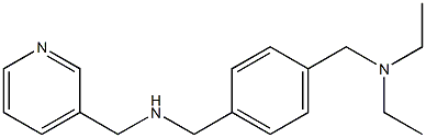 ({4-[(diethylamino)methyl]phenyl}methyl)(pyridin-3-ylmethyl)amine Struktur