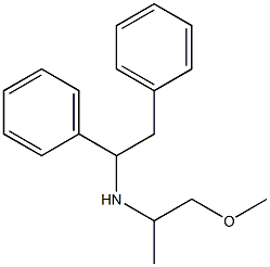 (1,2-diphenylethyl)(1-methoxypropan-2-yl)amine Struktur