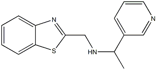 (1,3-benzothiazol-2-ylmethyl)[1-(pyridin-3-yl)ethyl]amine Struktur