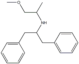 (1,3-diphenylpropan-2-yl)(1-methoxypropan-2-yl)amine Struktur