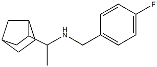 (1-{bicyclo[2.2.1]heptan-2-yl}ethyl)[(4-fluorophenyl)methyl]amine Struktur