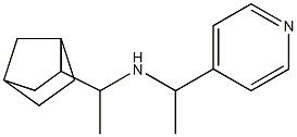 (1-{bicyclo[2.2.1]heptan-2-yl}ethyl)[1-(pyridin-4-yl)ethyl]amine Struktur