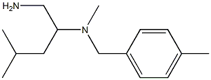 (1-amino-4-methylpentan-2-yl)(methyl)[(4-methylphenyl)methyl]amine Struktur