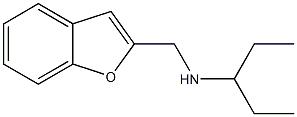 (1-benzofuran-2-ylmethyl)(pentan-3-yl)amine Struktur