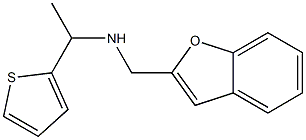 (1-benzofuran-2-ylmethyl)[1-(thiophen-2-yl)ethyl]amine Struktur