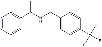 (1-phenylethyl)({[4-(trifluoromethyl)phenyl]methyl})amine Struktur