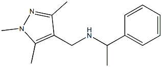 (1-phenylethyl)[(1,3,5-trimethyl-1H-pyrazol-4-yl)methyl]amine Struktur